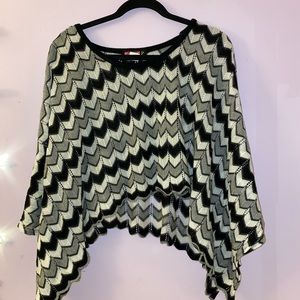 Black and white sweater